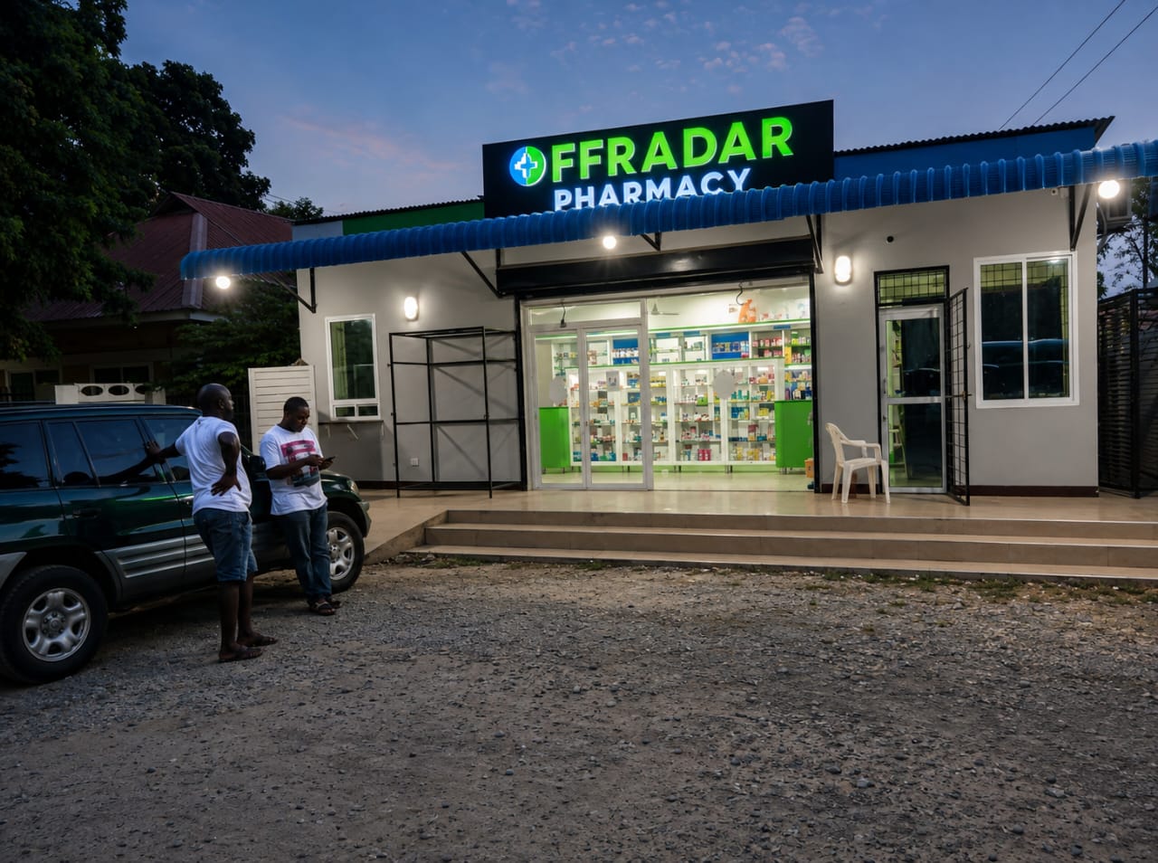 Offradar Pharmacy entrance