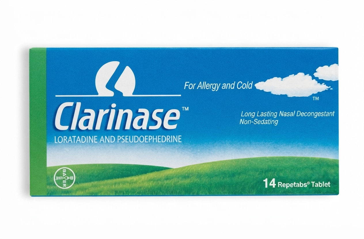 Clarinase Repetabs 5mg/120mg Prolonged-Release Tablets