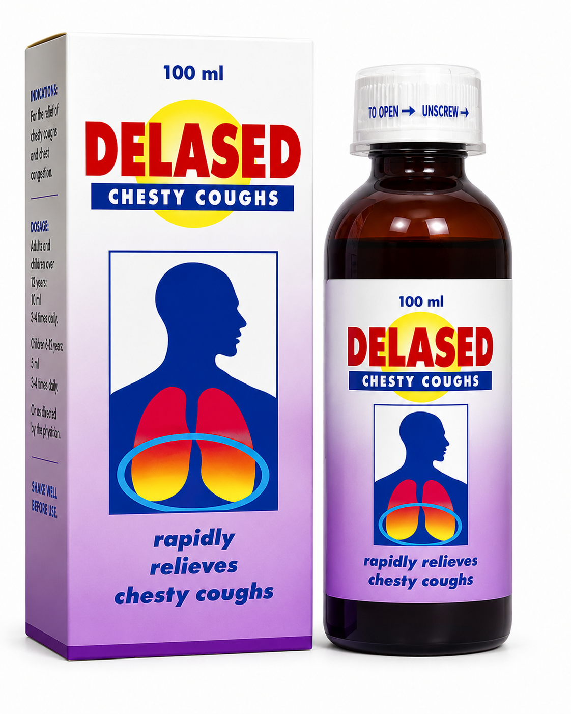 Delased Chesty Cough Syrup 100ml