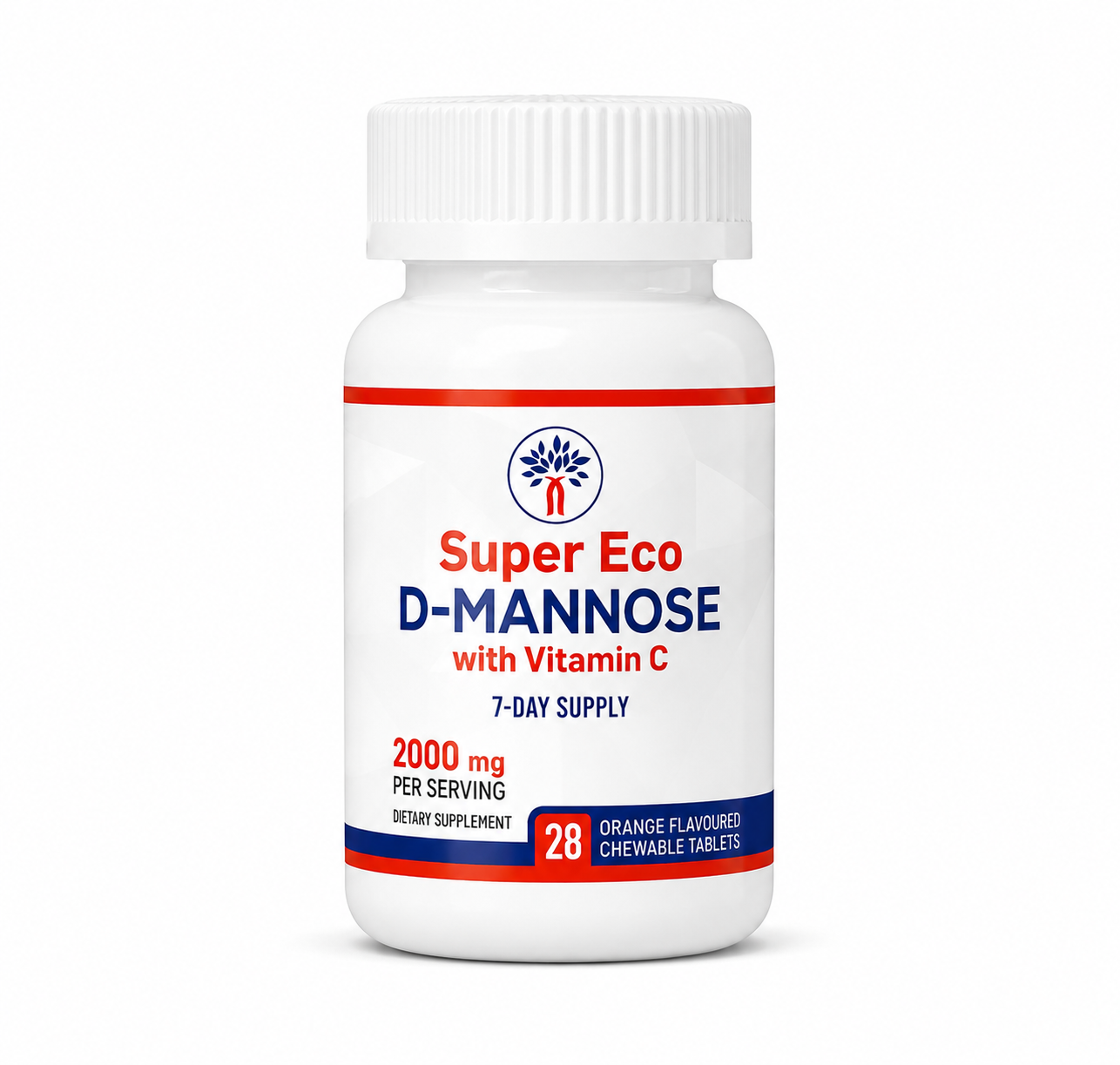 Super Eco D-Mannose with Vitamin C Chewable Tablets – 28’s