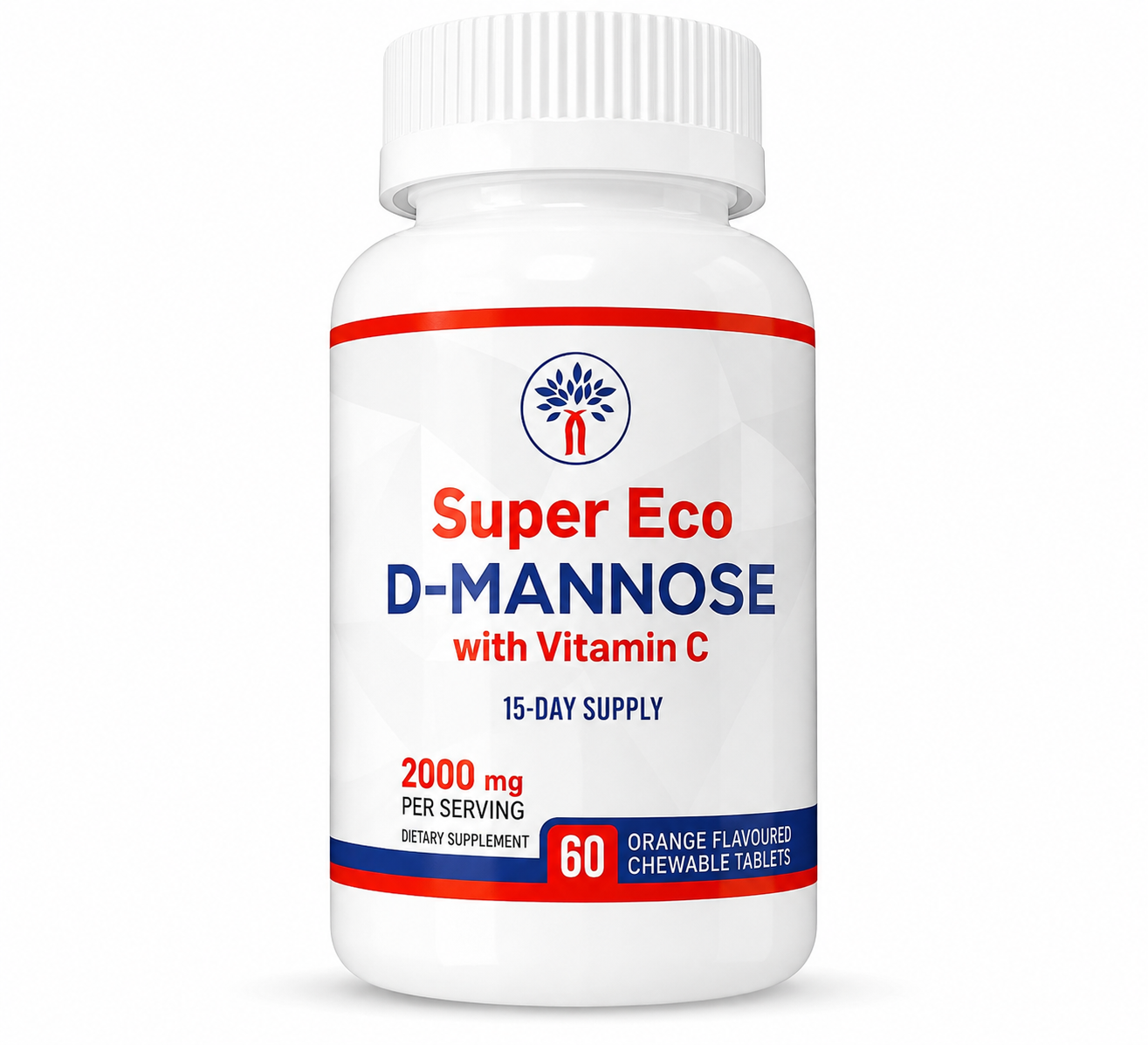 Super Eco D-Mannose with Vitamin C Chewable Tablets – 60’s